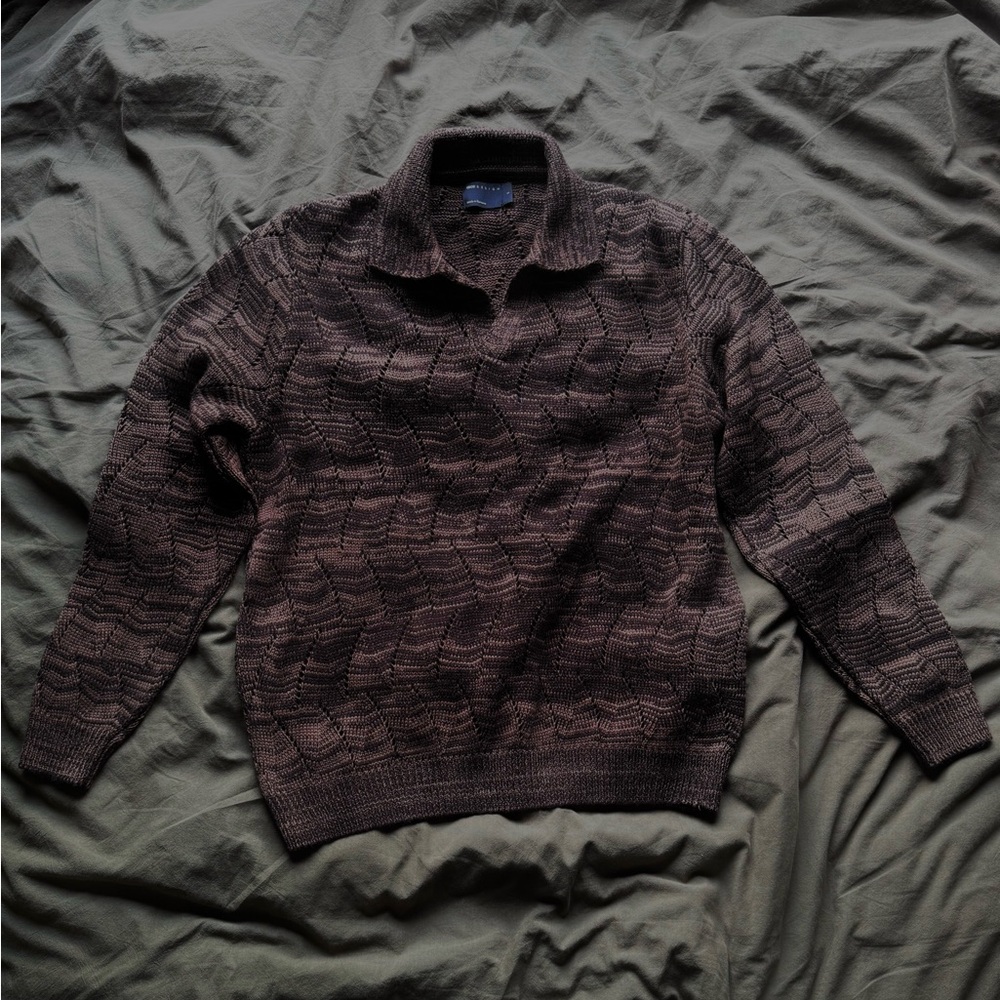 ASOS Oversized Knitted Polo Sweater